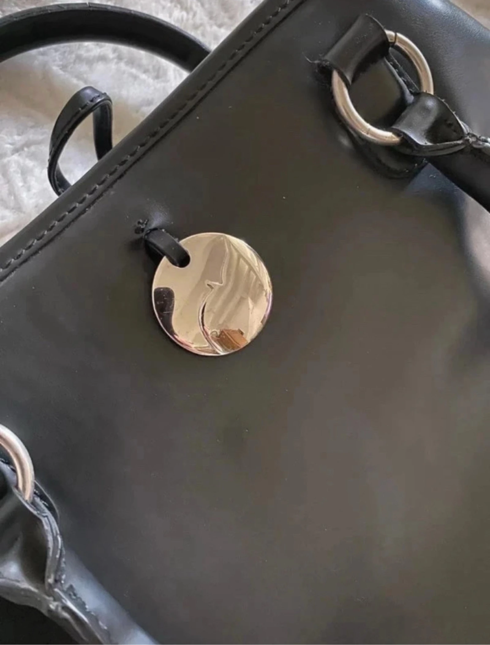 Bolsa de mão preta feminina sacola usada no ombro elegante chique escritório diário – photo 7